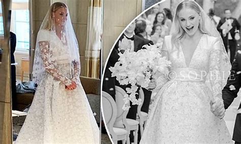 sophie turner louis vuitton wedding dress|sophie turner wedding.